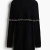 H & M - Jurk van mohairmix met kralen - Zwart