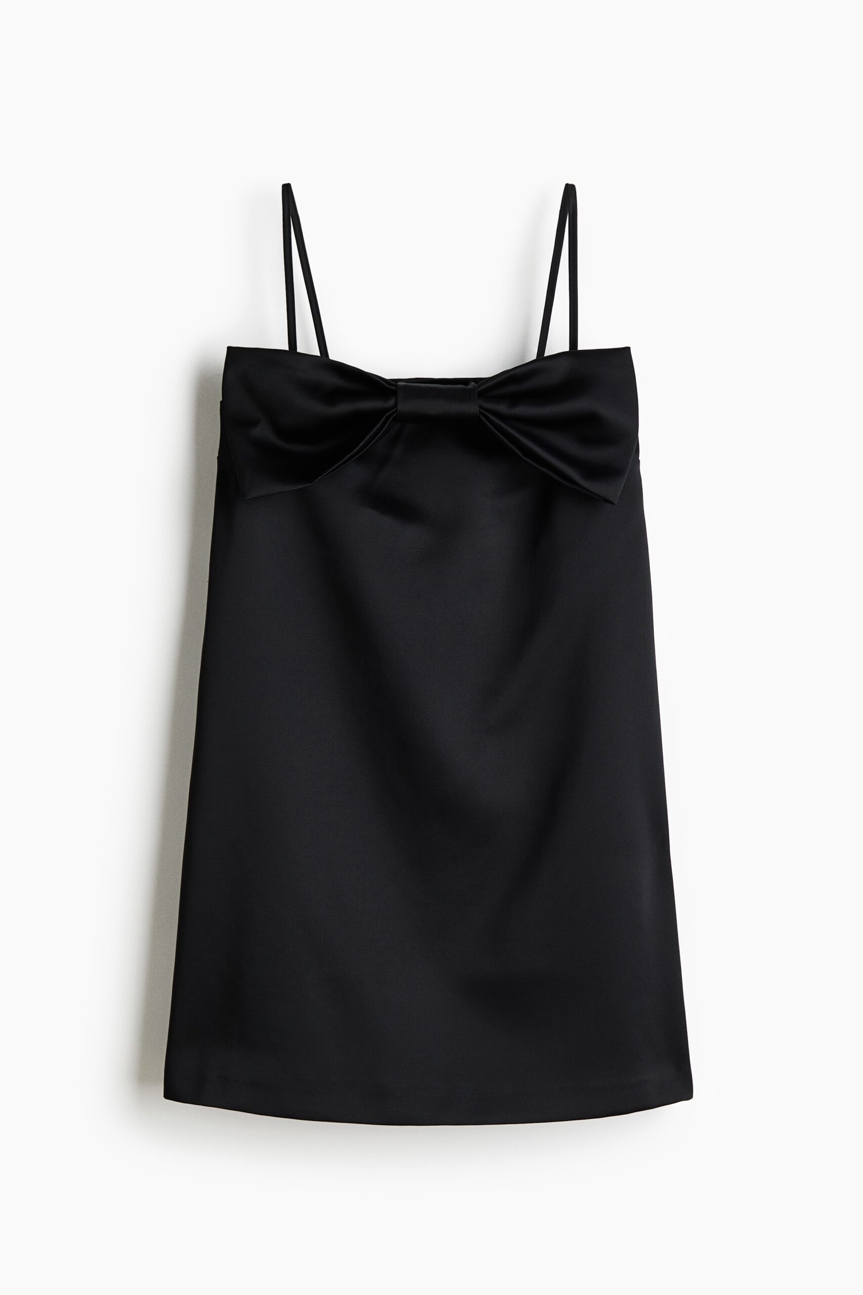 H & M - Bandeaujurk met strik - Zwart