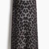 H & M - Jacquardgebreide rok - Grijs/Luipaarddessin