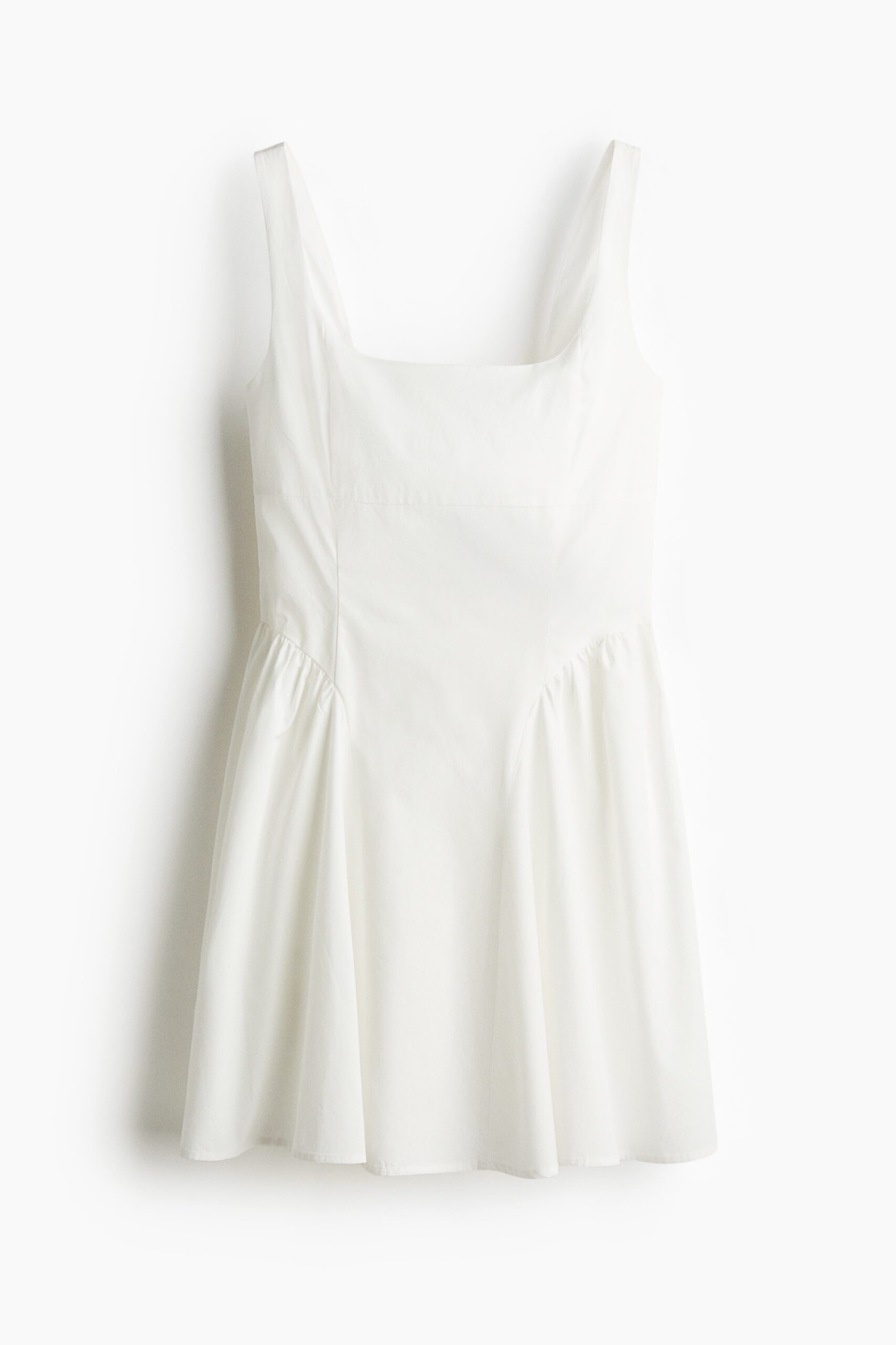 H & M - Open-backjurk van katoenen popeline - Wit H & M - Open-backjurk van katoenen popeline - Wit
