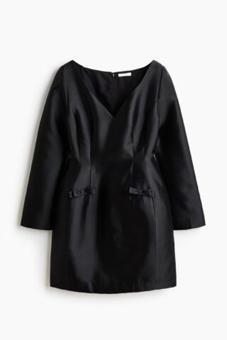 H & M - Zandloperjurk van twill - Zwart