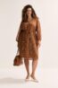 Rechte Jurk In Voile Met Lurex