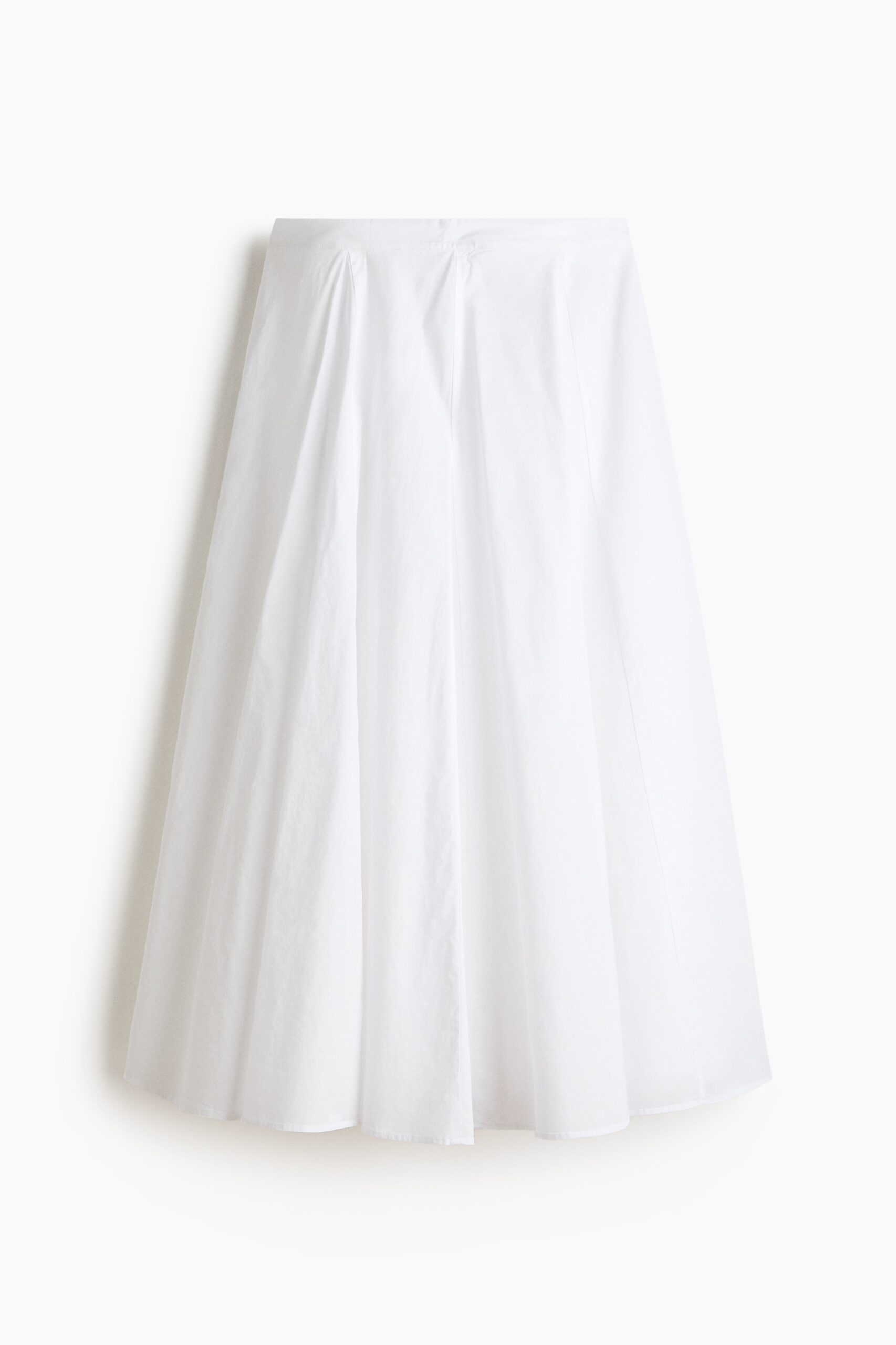 H & M - Katoenen plooirok - Wit