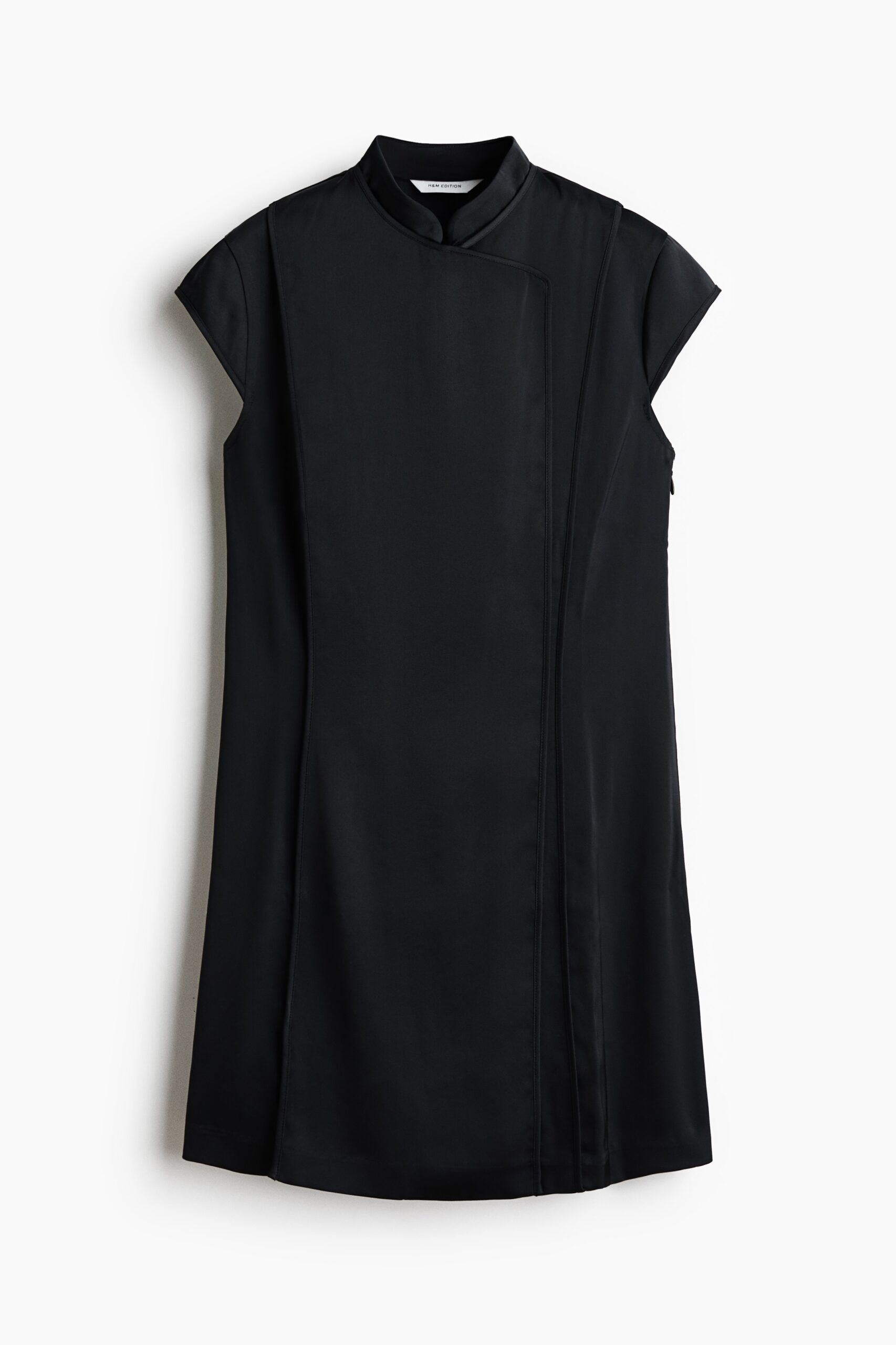 H & M - Wrap mini dress - Zwart