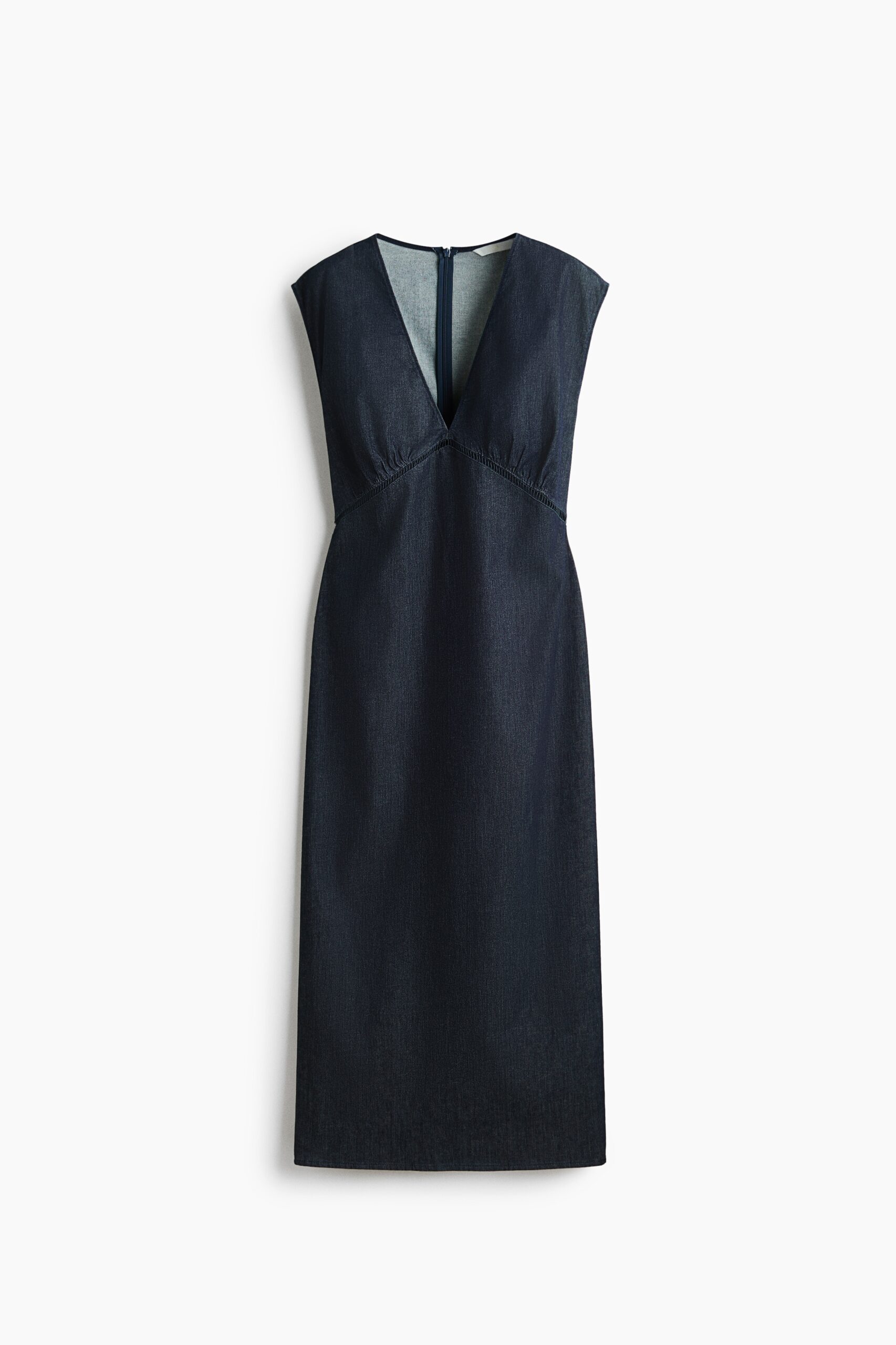 H & M - Denim midi-jurk - Donker Denimblauw