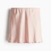 H & M - Satijnen slip-on rok - Poederroze