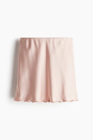 H & M - Satijnen slip-on rok - Poederroze