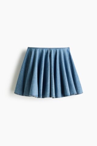 H & M - Flared denim skirt - Denimblauw