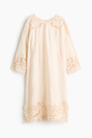 H & M - Broderie anglaise dress - Roomwit