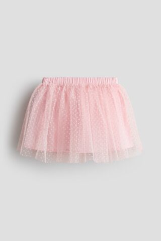 H & M - Glitterende tulen rok - Lichtroze
