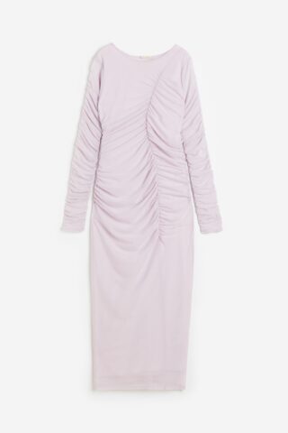 H & M - Gedrapeerde bodyconjurk - Lichtroze