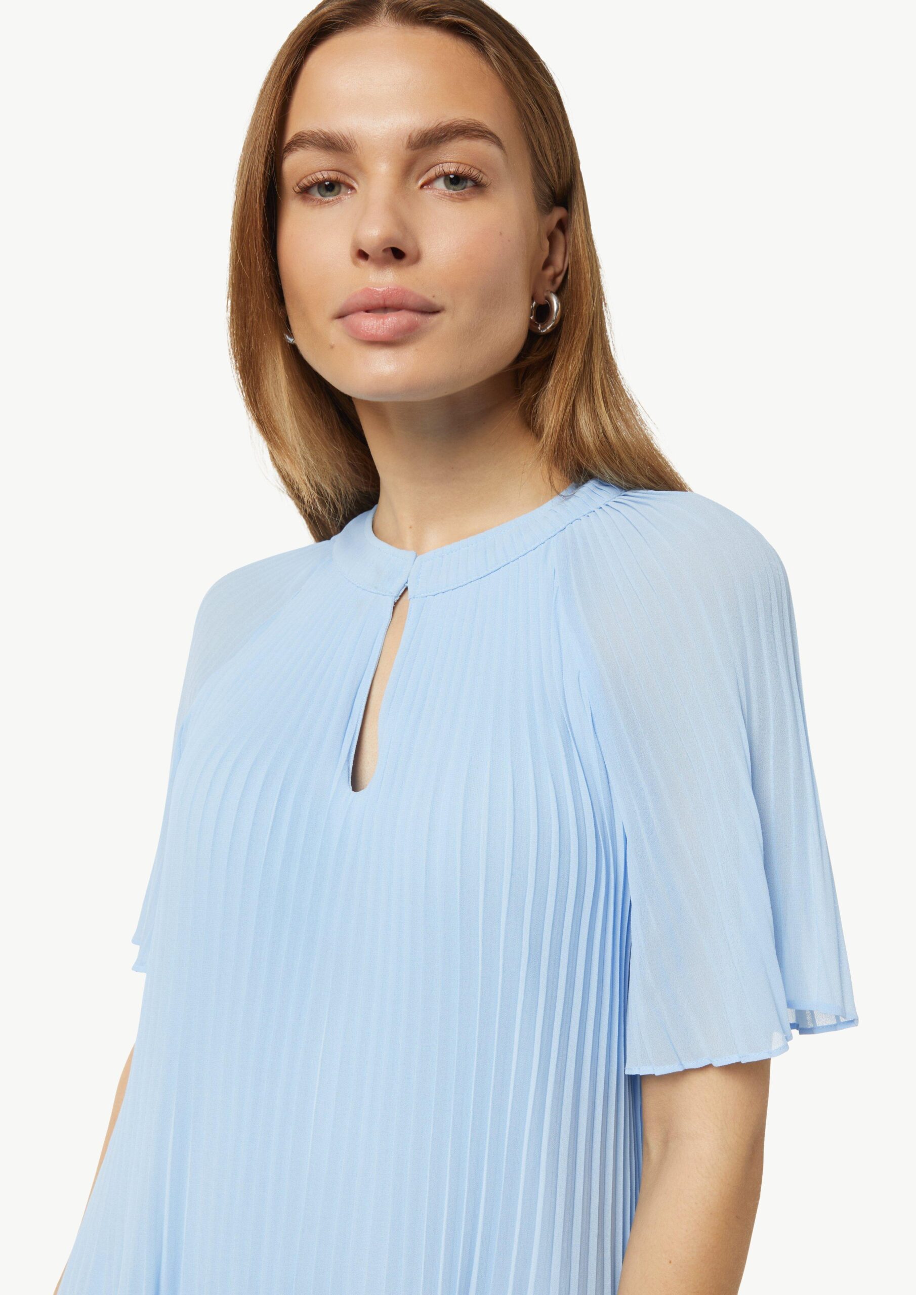 Vloeiende chiffon plooijurk - Afbeelding 2