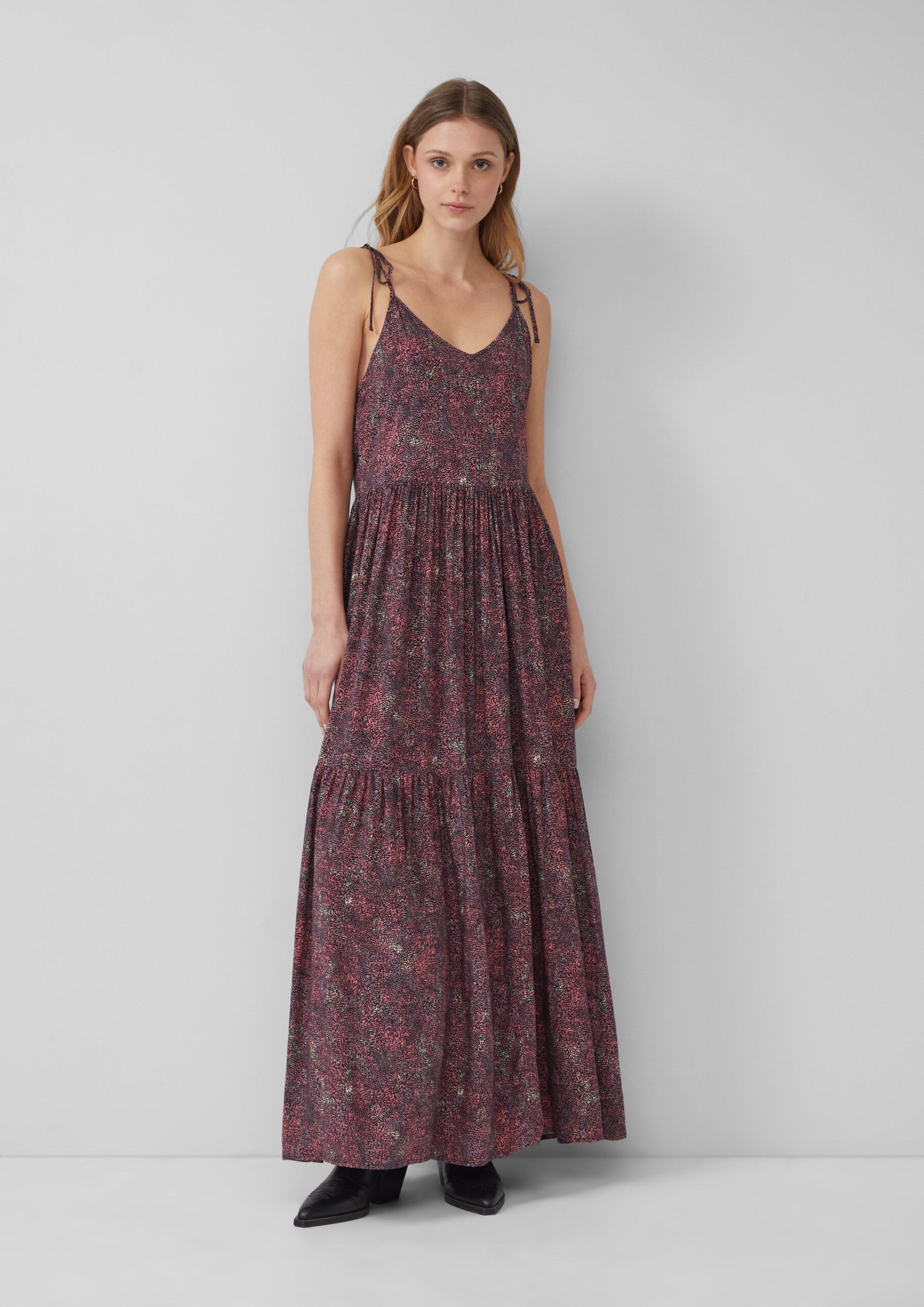 maxi-jurk van viscose