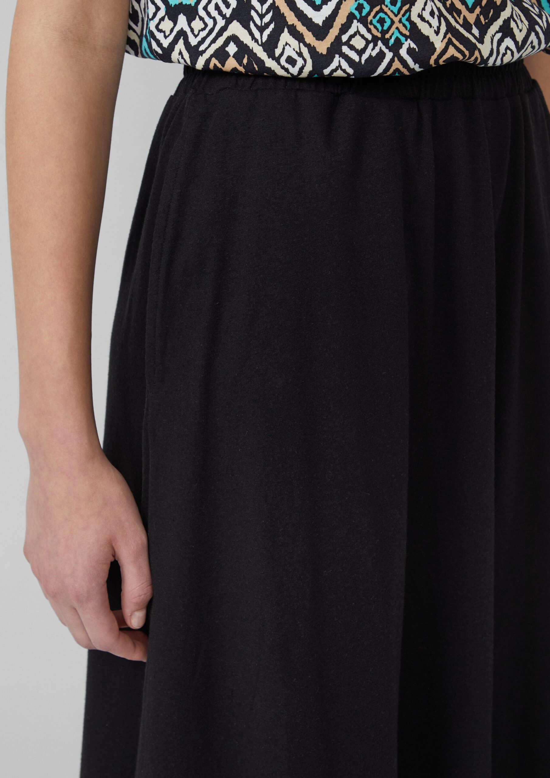 Jersey midirok met steekzakken - Afbeelding 2