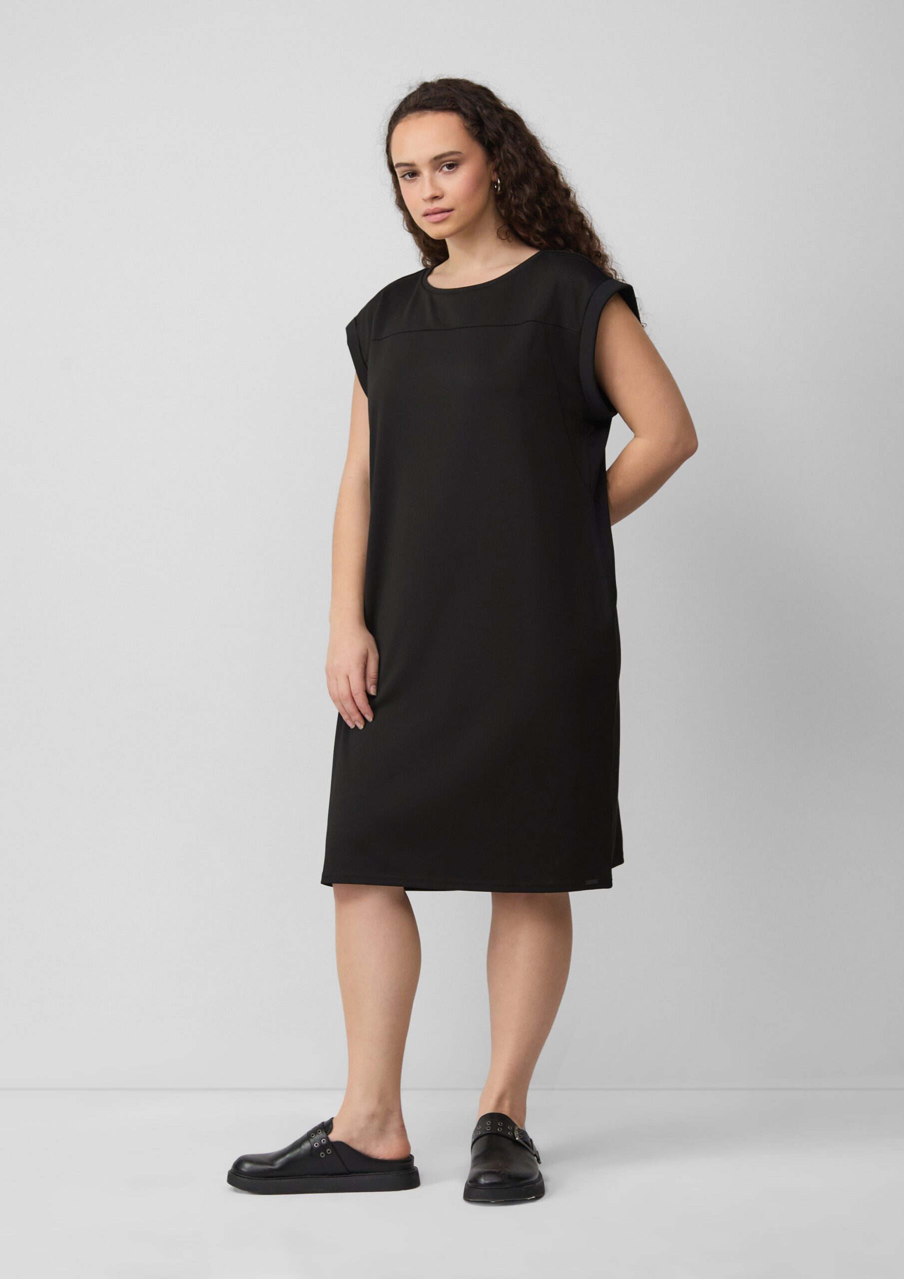 Korte jurk van interlock-jersey