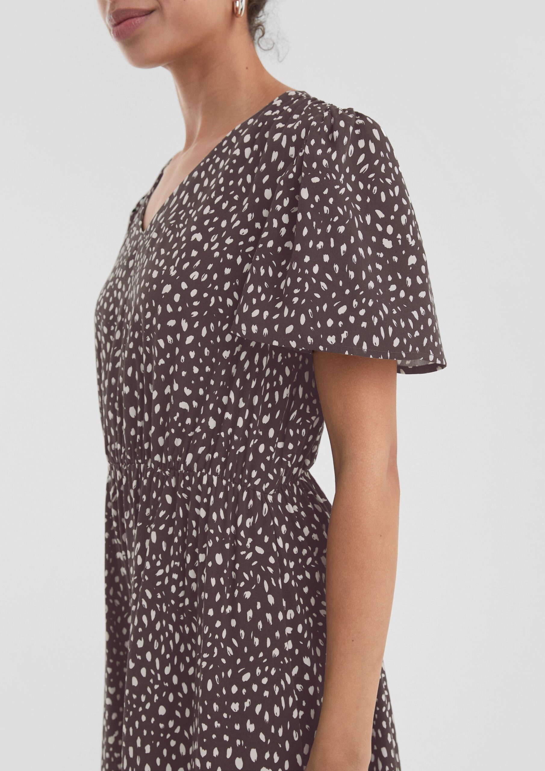 Viscose jurk met print all-over