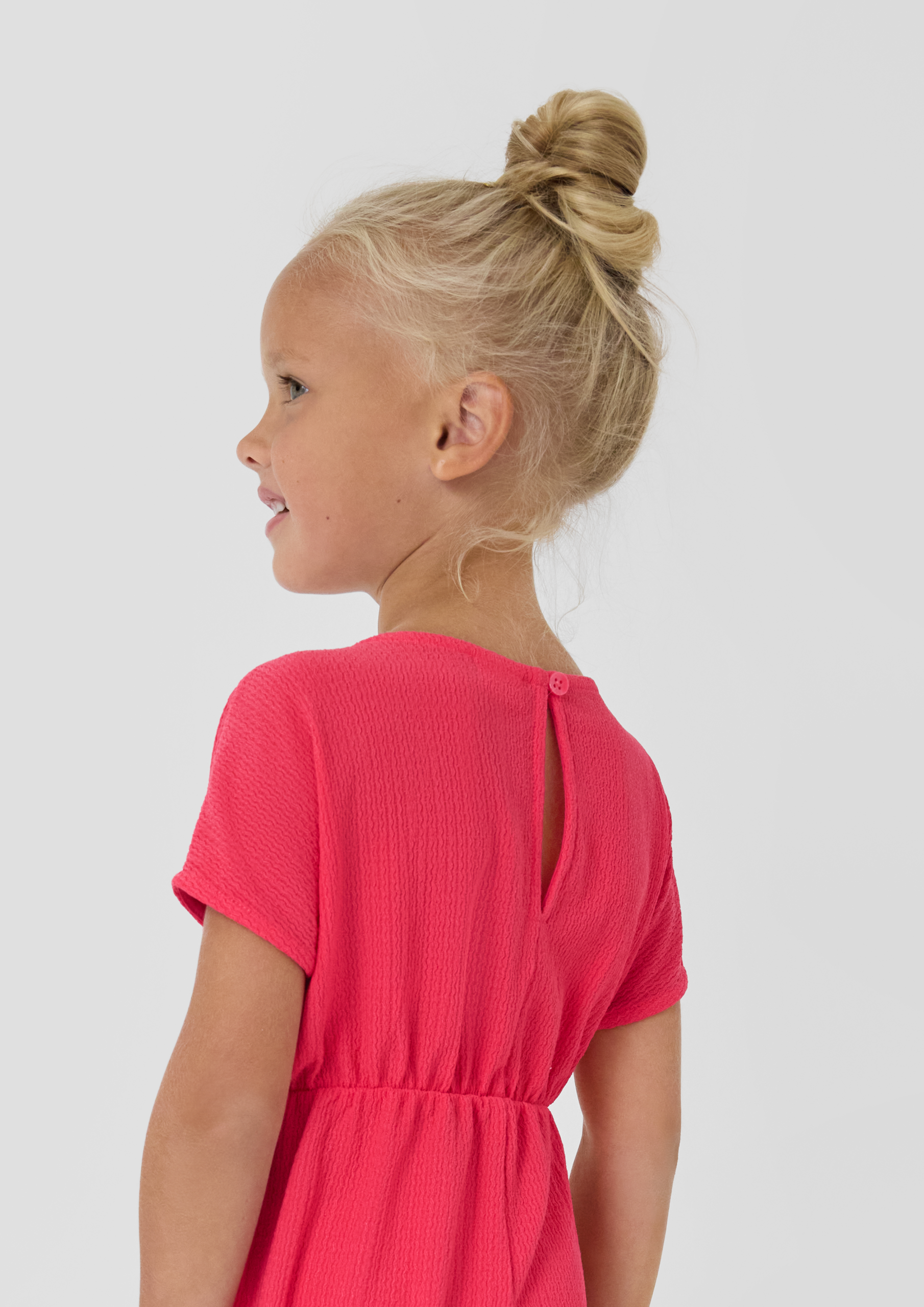 Gestructureerde jumpsuit met wijde pijpen - Afbeelding 2