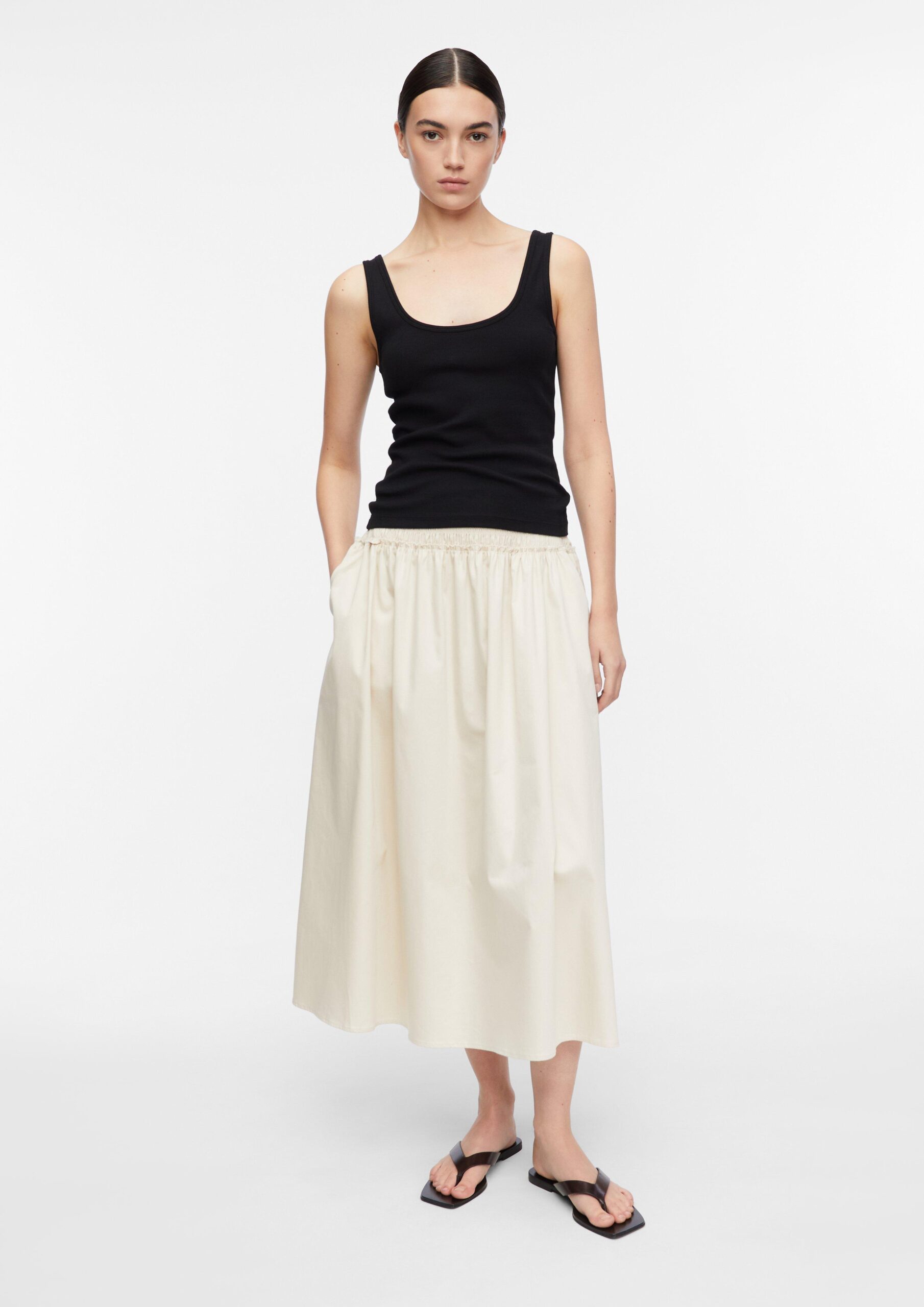 Gesmokte midi rok