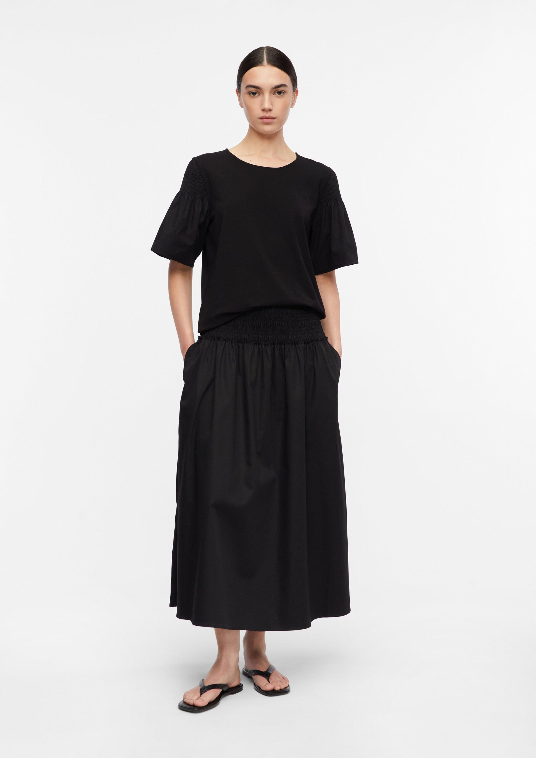 Gesmokte midi rok
