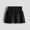 H & M - Flared katoenen rok - Zwart