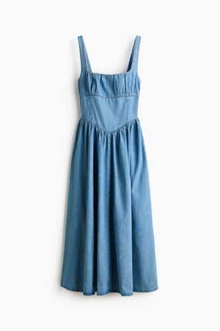 H & M - Denim midi-jurk - Licht Denimblauw
