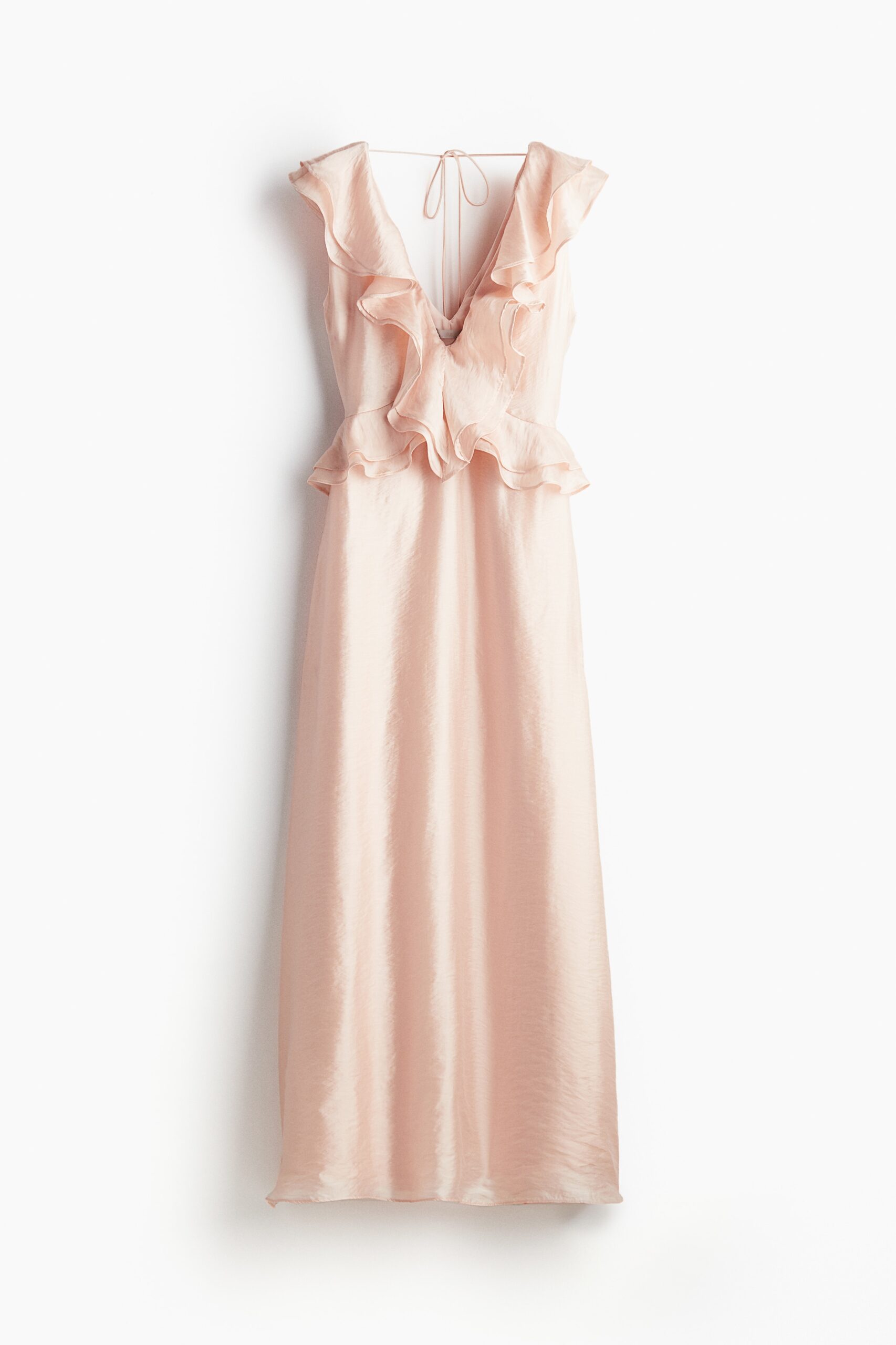 H & M - Jurk met volants - Lichtroze
