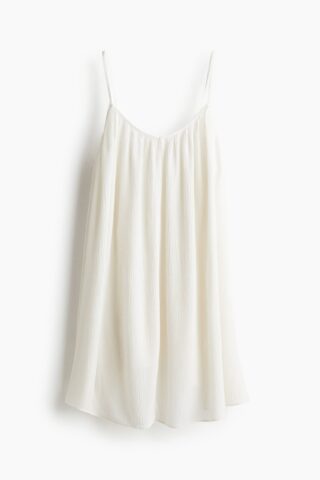 H & M - Strappy jurk - Loose Fit - Wit
