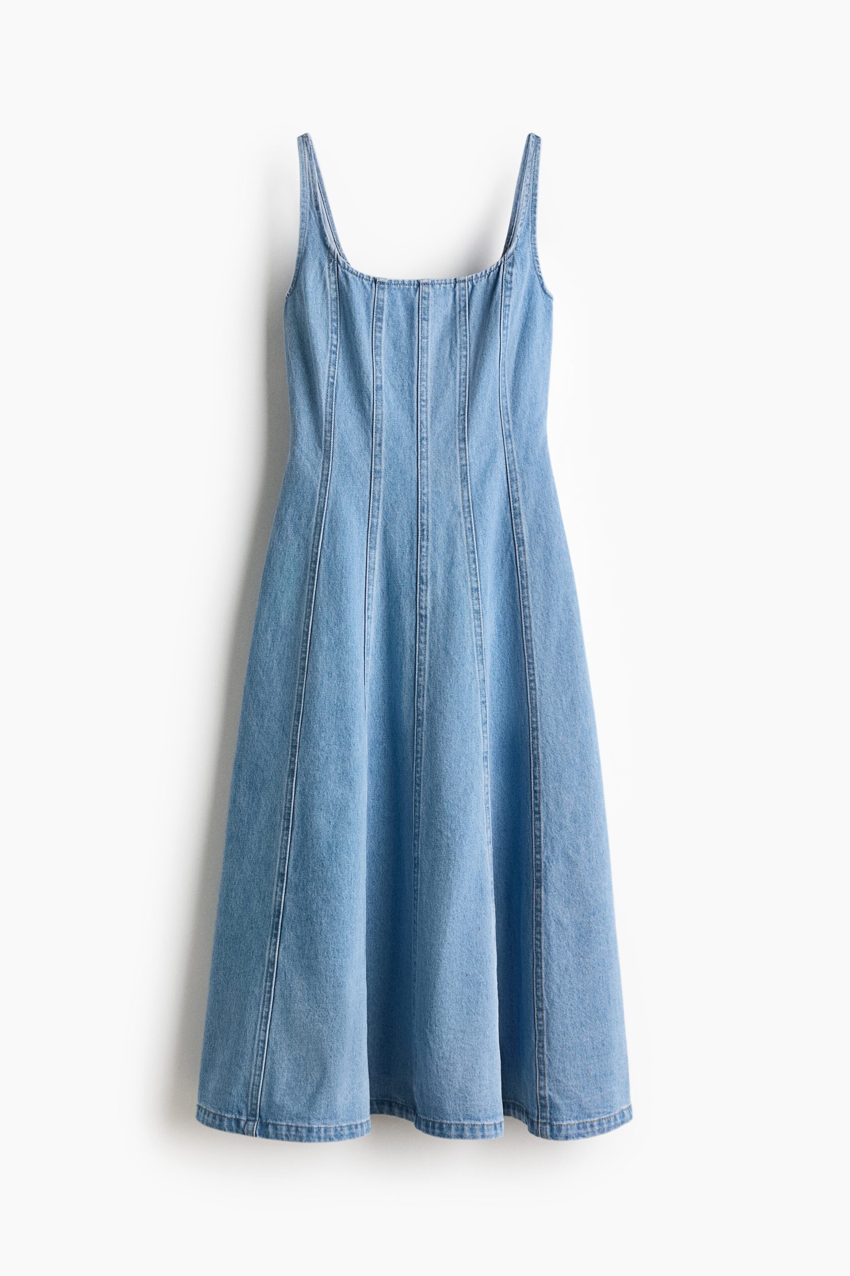 H & M - Denim midi-jurk - Licht Denimblauw