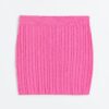 H & M - Kabelgebreide minirok - Roze