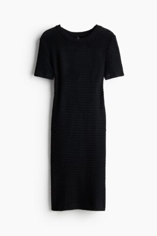 H & M - Gebreide jurk - Zwart