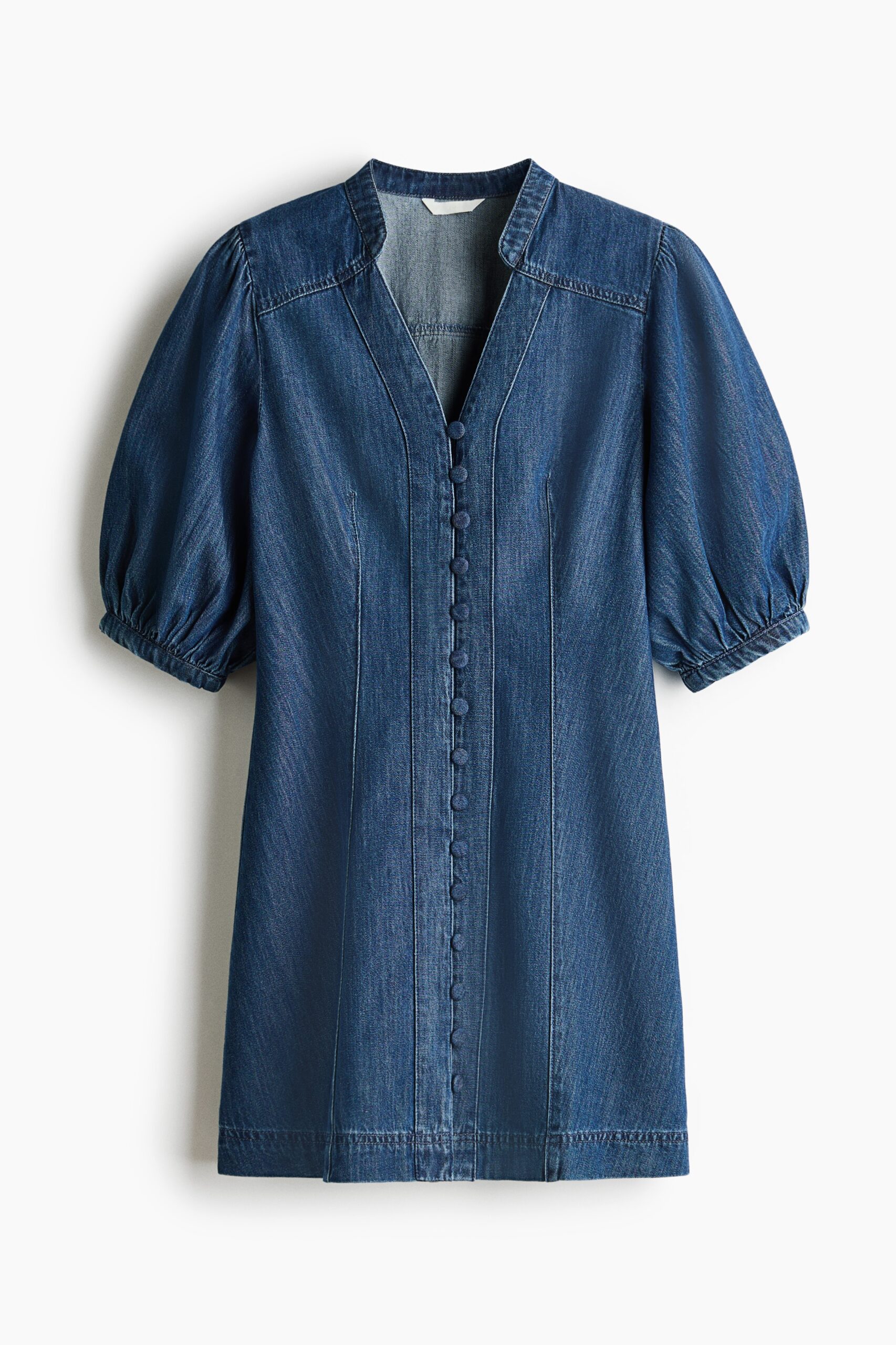 H & M - Denim jurk met pofmouwen - Denimblauw H & M - Denim jurk met pofmouwen - Denimblauw