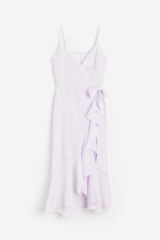 H & M - Overslagjurk met volants - Lila