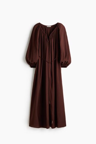H & M - Oversized tuniekjurk - Donkerbruin