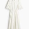 H & M - Overhemdjurk met broderie anglaise - Wit
