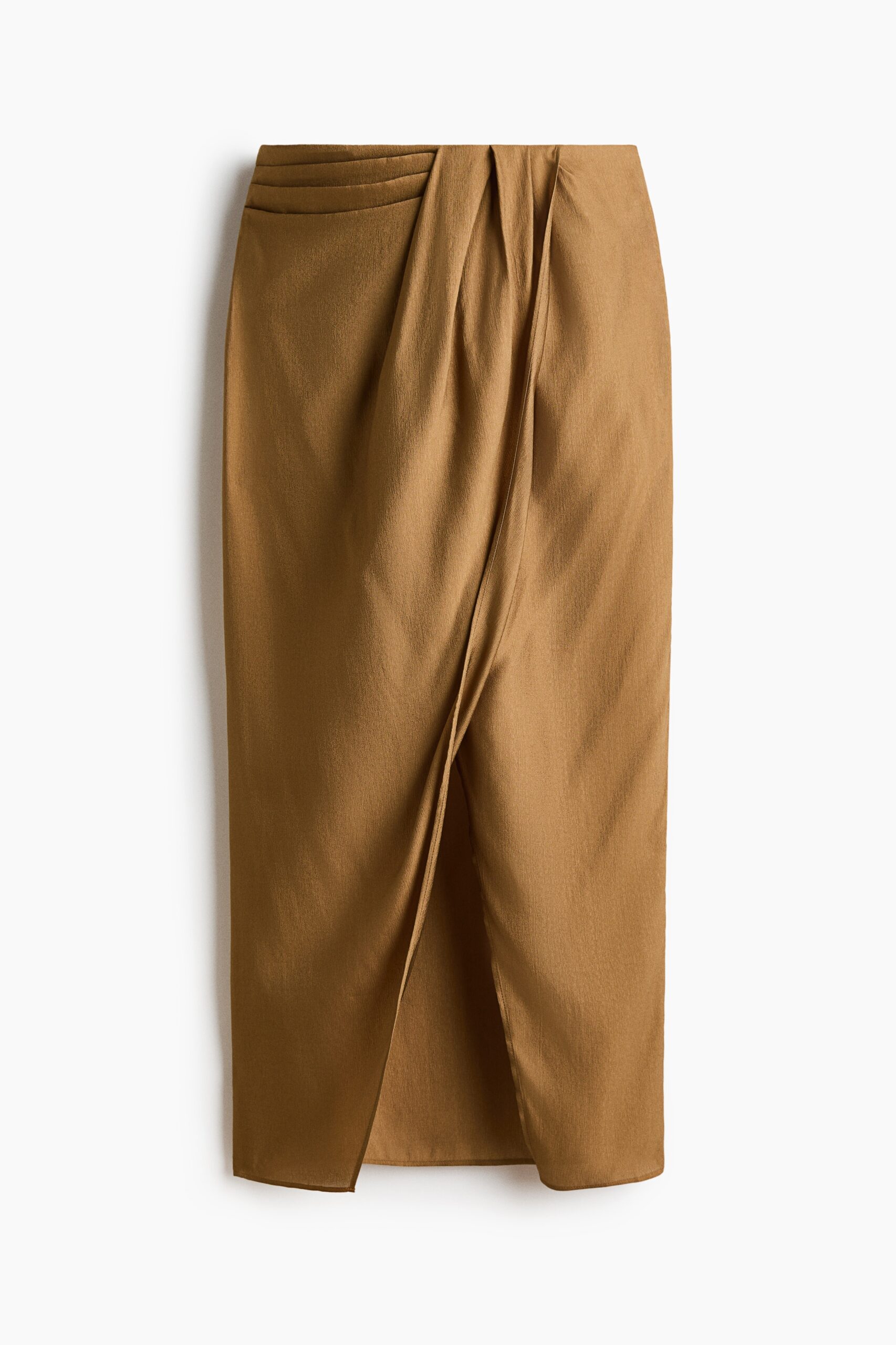 H & M - Overslagrok met gedraaid detail - Olijfgroen
