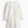 H & M - Katoenen tuniekjurk - Wit