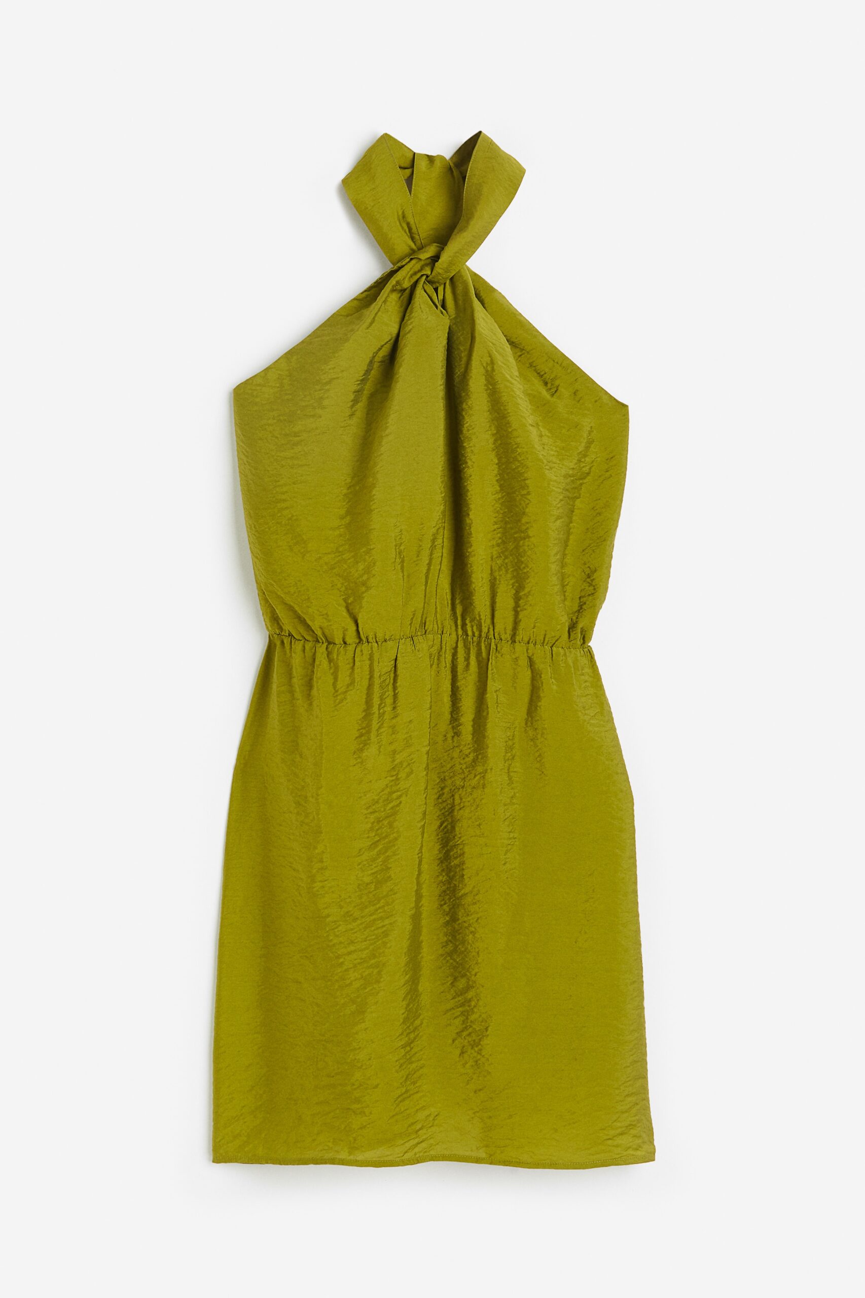 H & M - Halterjurk - Olijfgroen