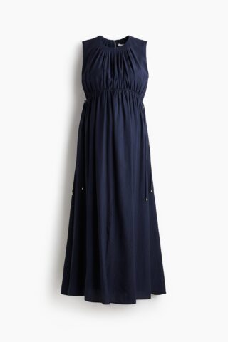 H & M - MAMA Jurk met drawstrings - Marineblauw