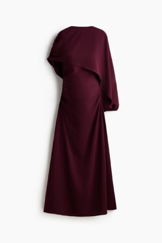 H & M - MAMA Voedingsjurk met cape - Bordeauxrood