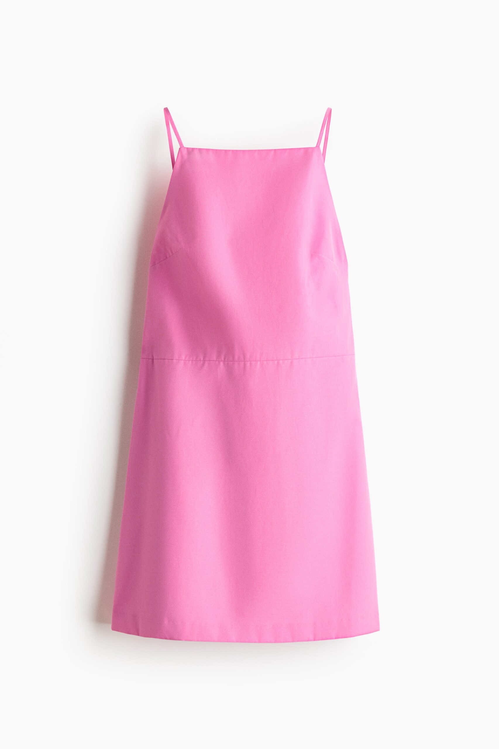 H & M - Jurk met laag rugdecolleté en strik - Roze