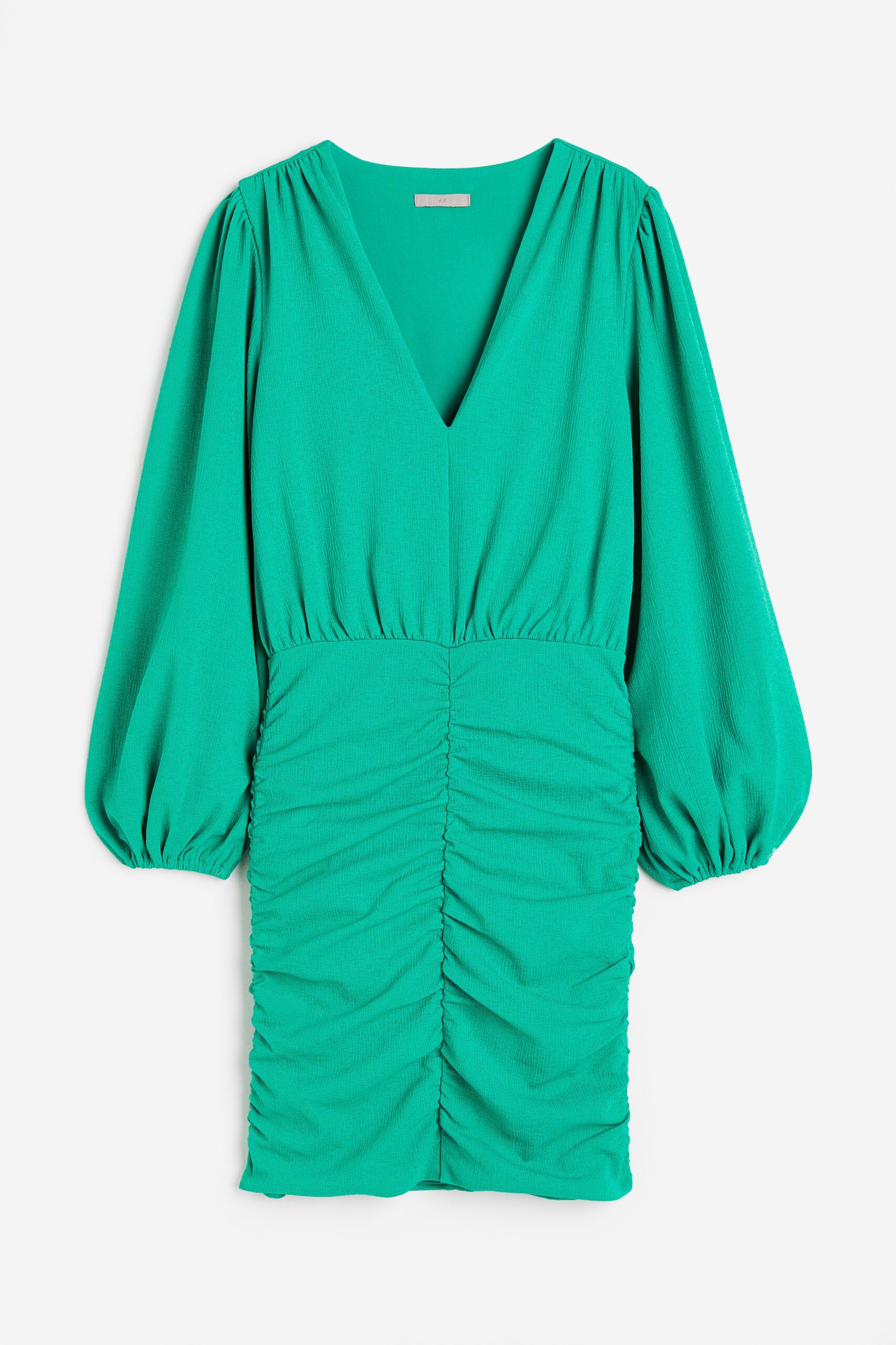 H & M - Tricot jurk met rimpeleffect - Groen H & M - Tricot jurk met rimpeleffect - Groen