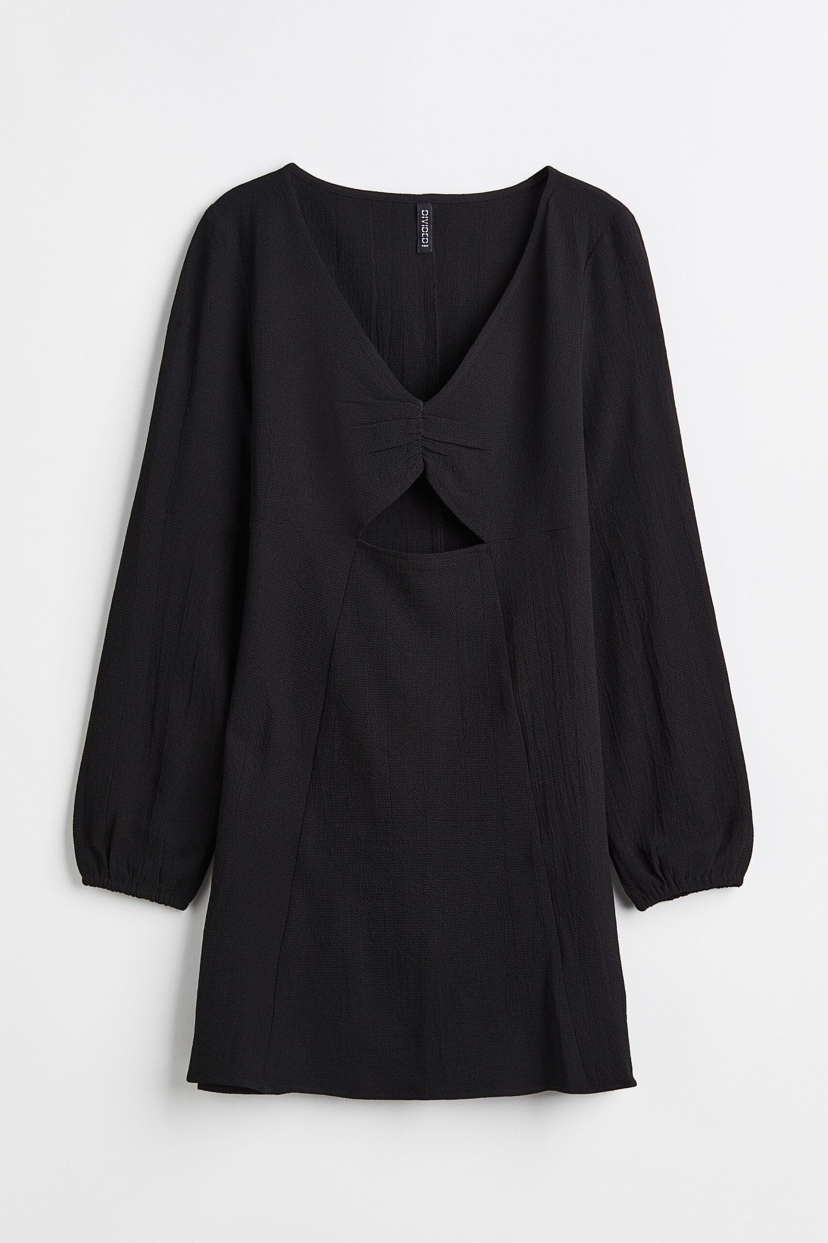 H & M - Jurk met cutout - Zwart