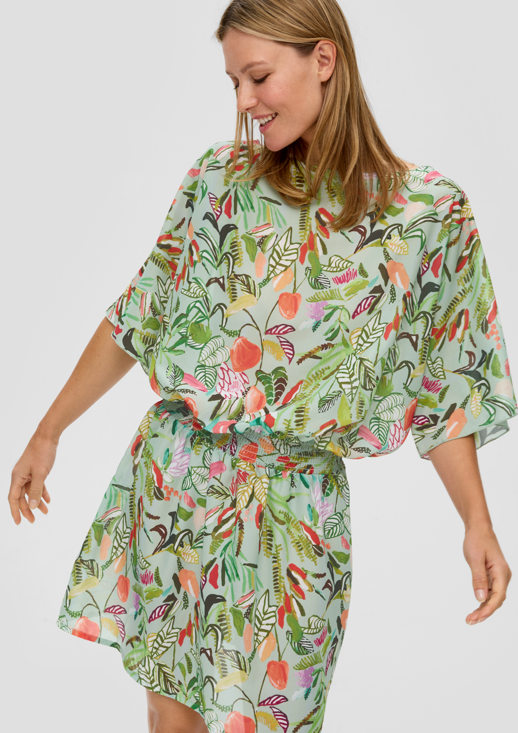 Strandtuniek met print all-over