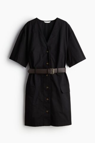 H & M - Utilityjurk met ceintuur - Zwart