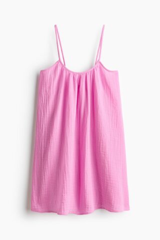 H & M - Strandjurk van mousseline - Roze