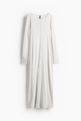 H & M - Bodyconjurk met zichtbare naden - Lichtgrijs