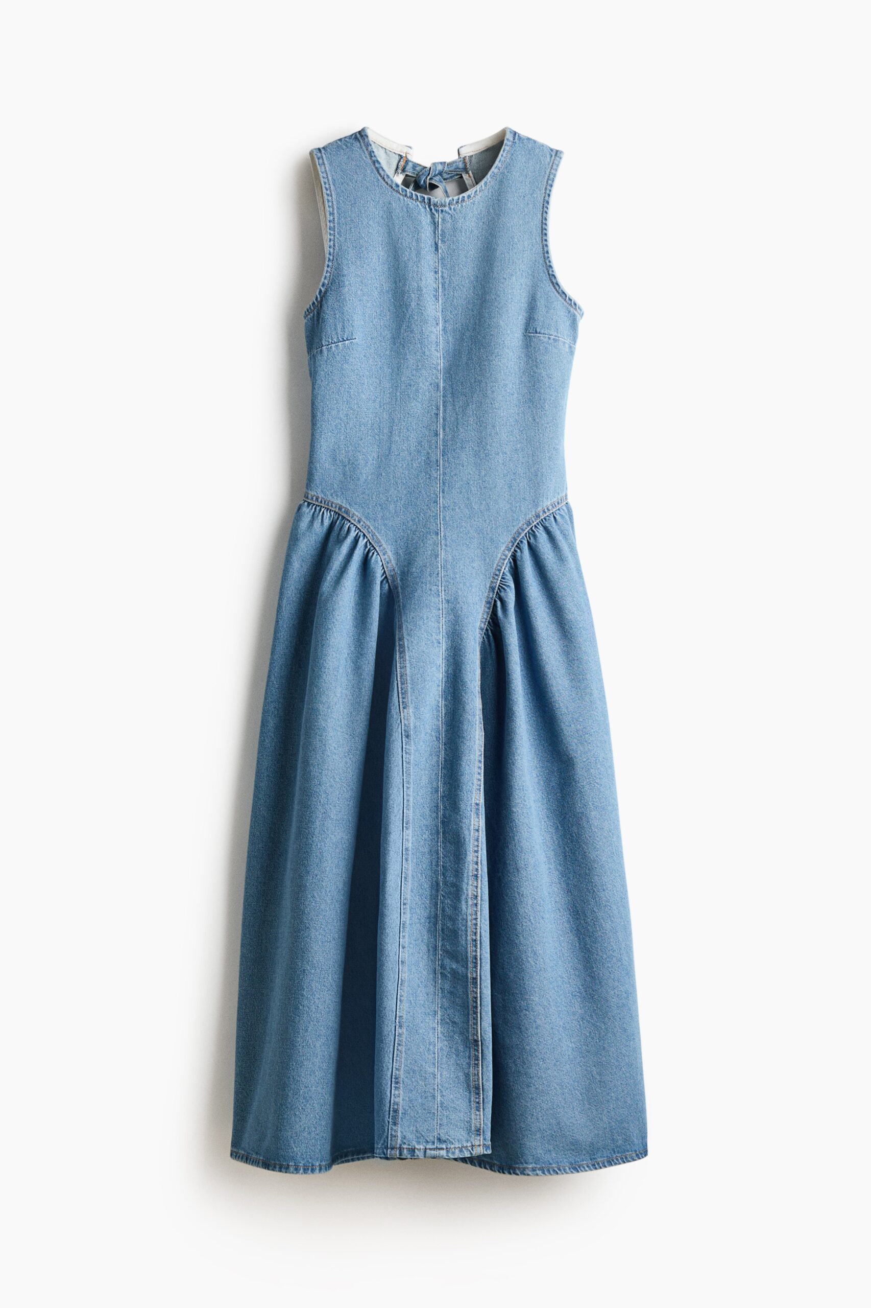 H & M - Denim open-backjurk - Licht Denimblauw H & M - Denim open-backjurk - Licht Denimblauw
