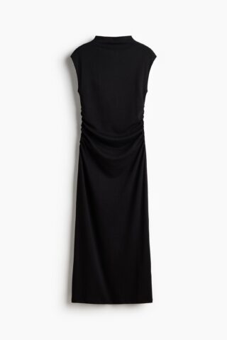 H & M - Mouwloze jurk met turtleneck - Zwart