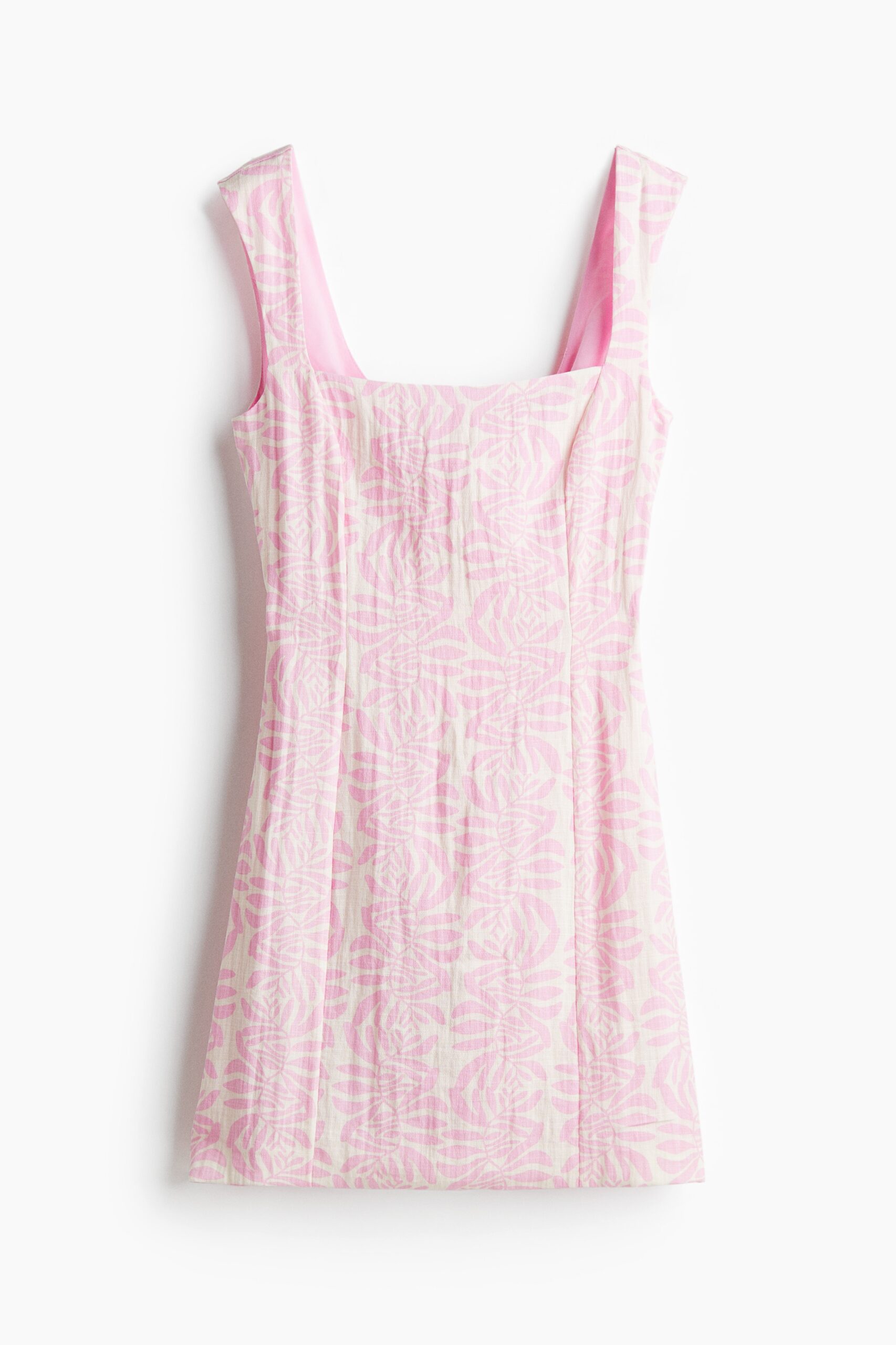 H & M - Jurk met strik - Lichtroze/Dessin H & M - Jurk met strik - Lichtroze/Dessin