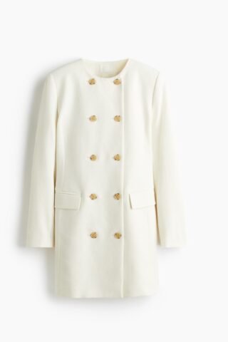 H & M - Double-breasted blazerjurk - Roomwit